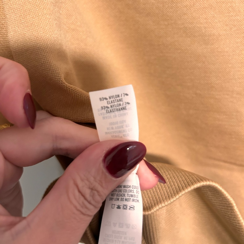 Aerie Offline Tan Cropped Tee View 6